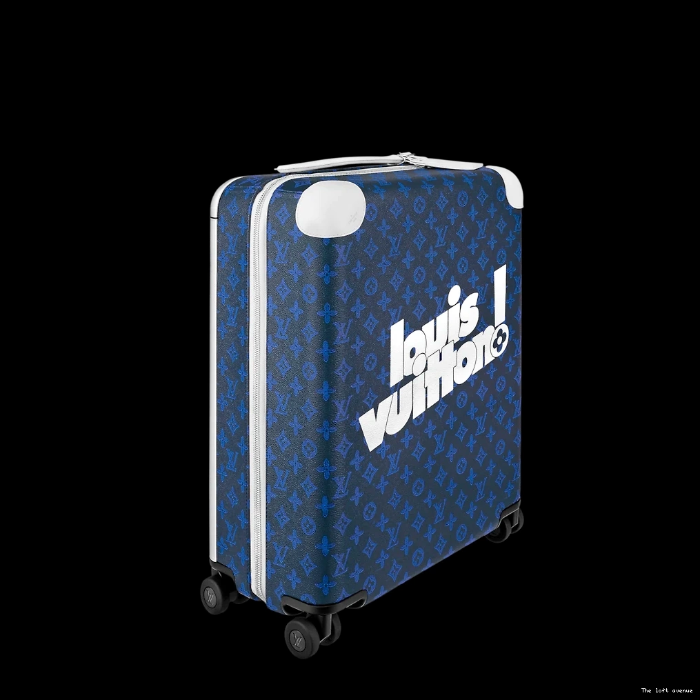 55 SUITCASE CUSTOM 37L MONOGRAM BLUE HORIZON 0729